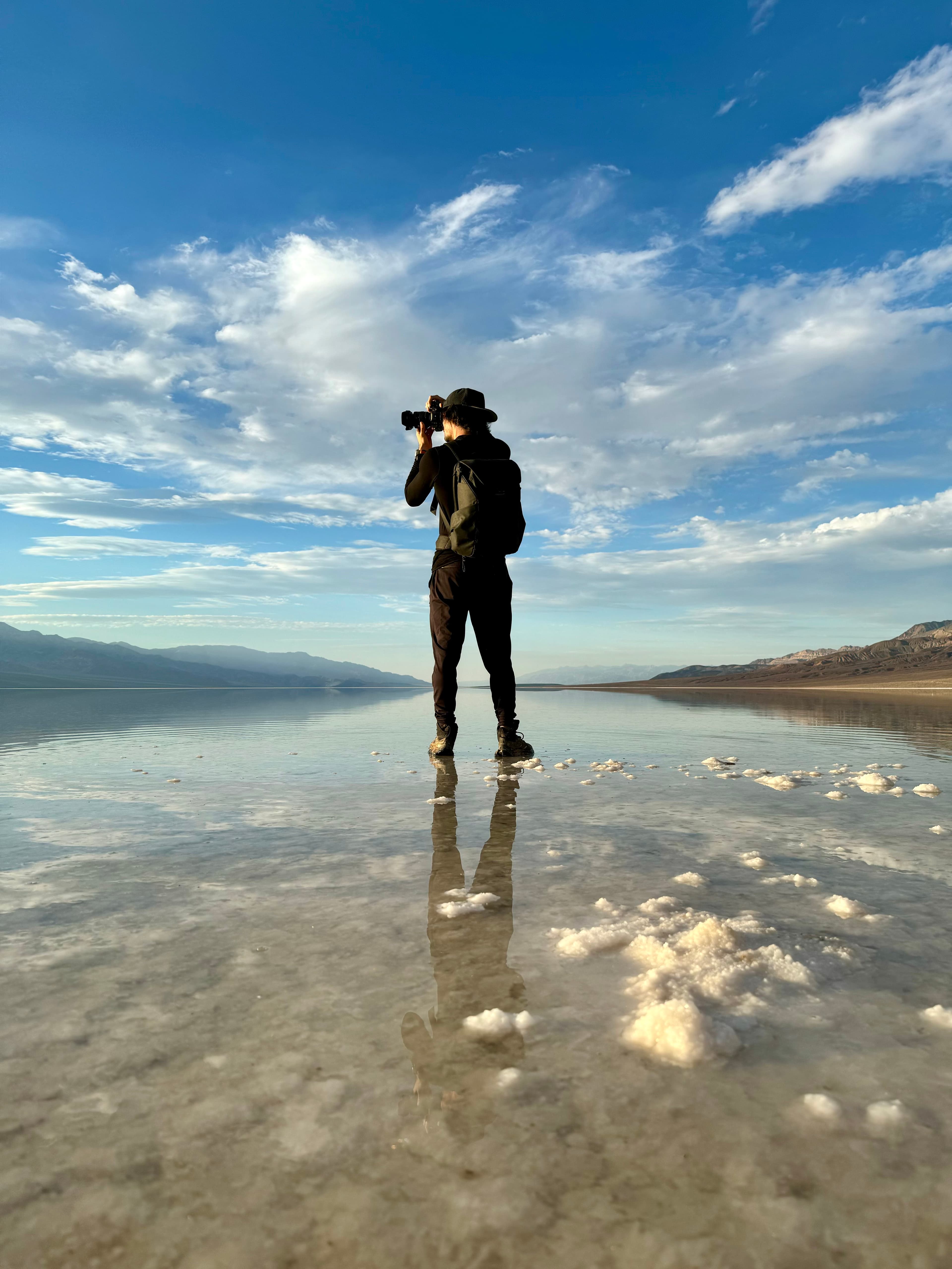 Nick in the field with a camera
